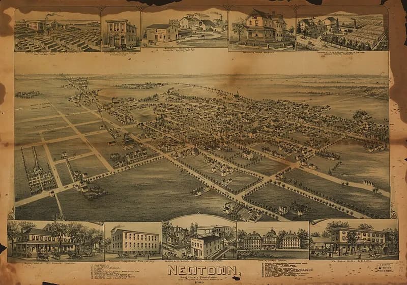 Vista panorámica de Bucks, Pennsylvania