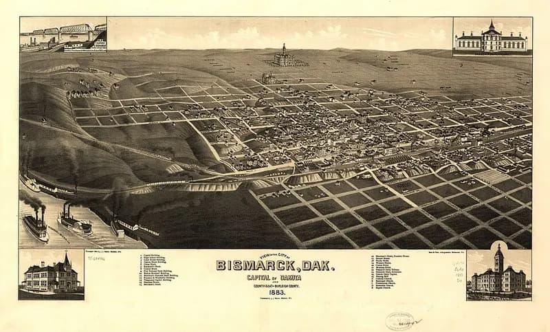 Vista panorámica de Burleigh, North Dakota