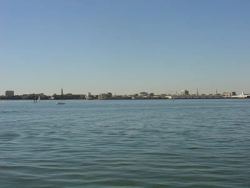 Vista panorámica de Charleston, South Carolina