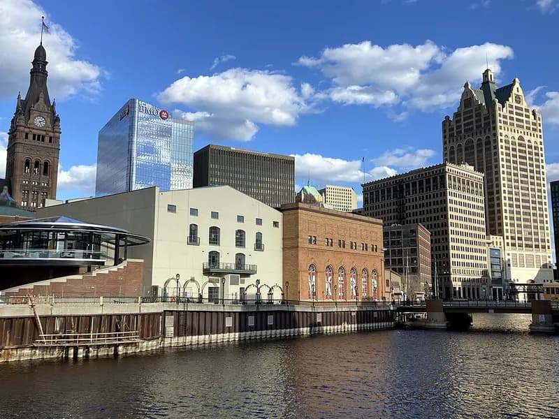 Vista panorámica de Milwaukee, Wisconsin