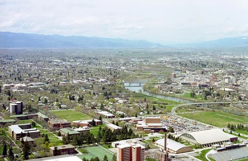 Vista panorámica de Missoula, Montana