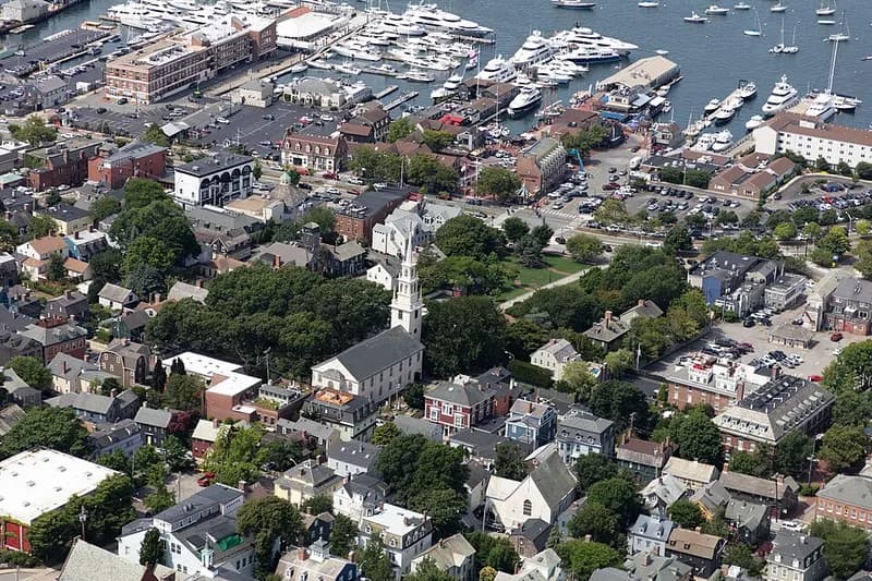 Vista panorámica de Newport, Rhode Island