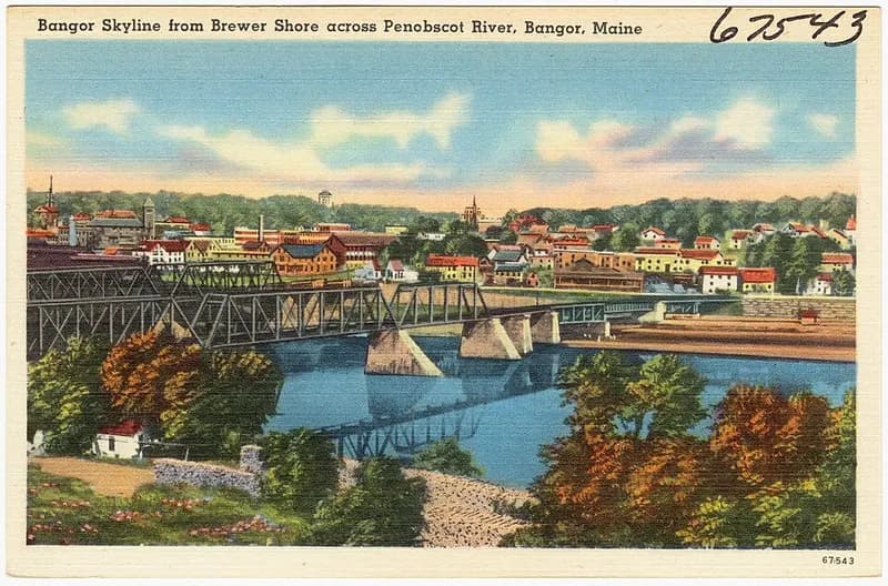 Vista panorámica de Penobscot, Maine