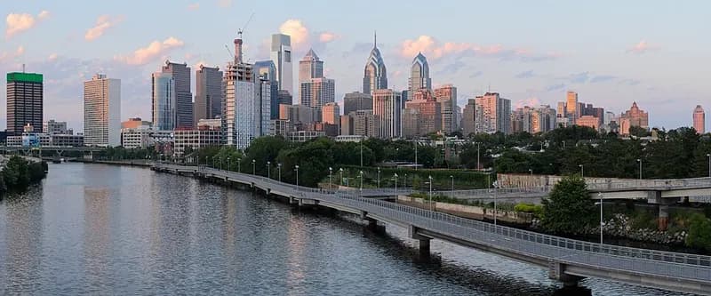 Vista panorámica de Philadelphia, Pennsylvania