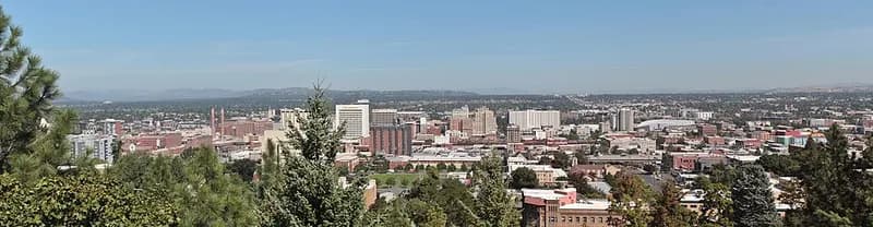 Vista panorámica de Spokane, Washington