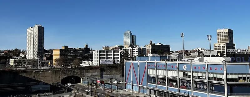 Vista panorámica de Worcester, Massachusetts