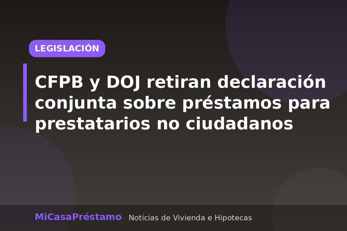Documentos legales sobre préstamos hipotecarios y estatus migratorio